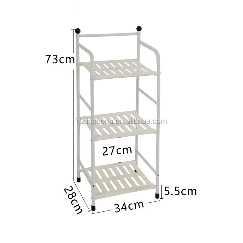 3 Tier Home Corner Storage Rack Kitchen Organizer Shelf For Bathroom