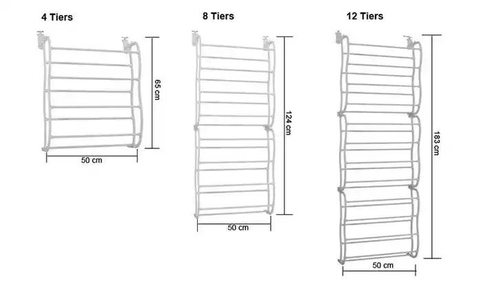 Entrance Funiture shoes rack Modern Over the Door 10 Layer Shoe Organizer Rack Space Saving Hanging Shoe Storage