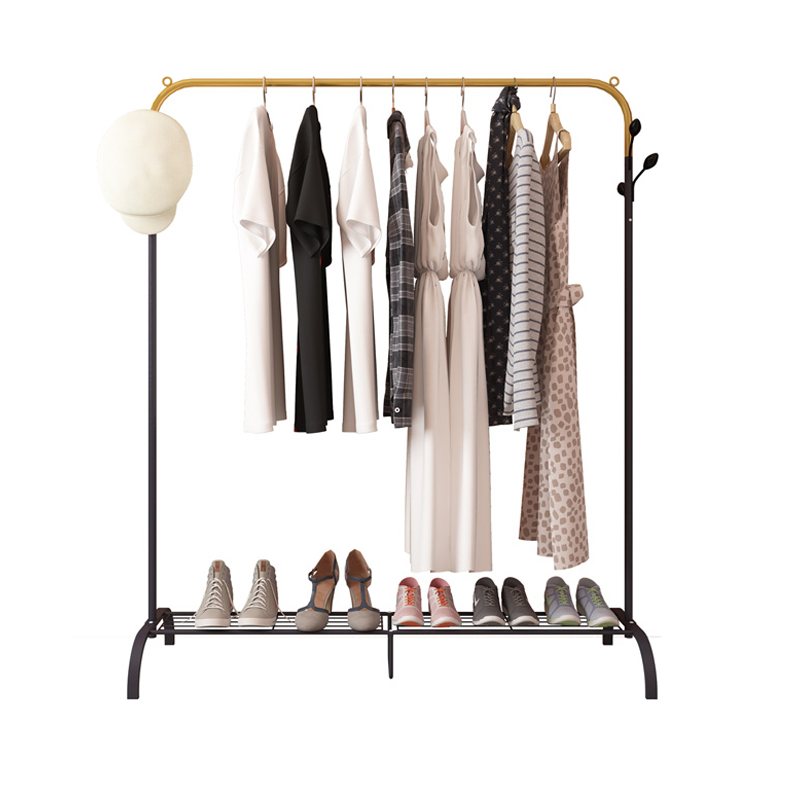 High Quality Stainless Steel Movable Drying Rack Stand Garment Hanger Organizer Display Rack For Clothes