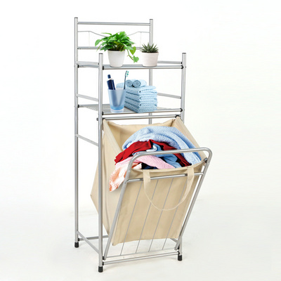 Metal Shelves Dirty Clothes Dirty Laundry Basket Bathroom Storage Rack Laundry Hamper Foldable Laundry Basket Rack