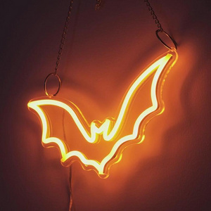 Bat neon sign Halloween Neon Sign Bat Neon Light Pink Purple Green Flying Party Decoration Wall Mount