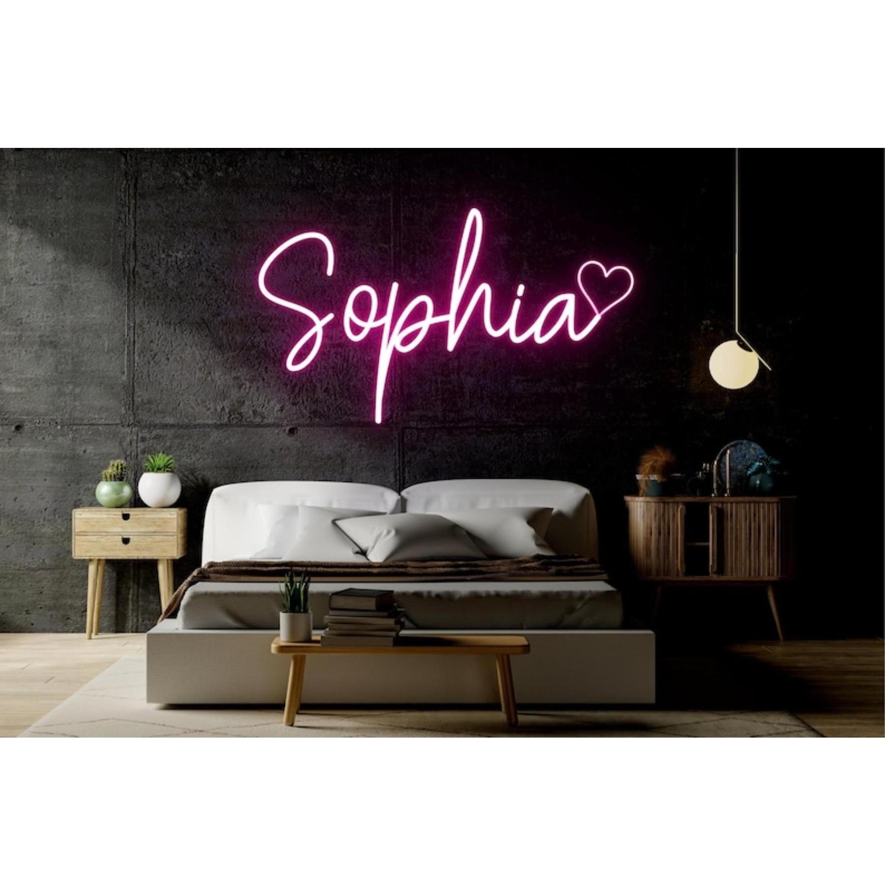 Neon Sign Custom Name Teenage girl gifts christmas Name Personalized Gifts Light up for wall Neon sign