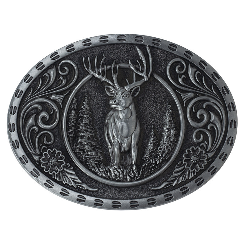 Manufacturer personalized belt buckles Wholesale Western Cowboy Luxury 40mm Zinc Alloy Metal Belt Buckles For Men