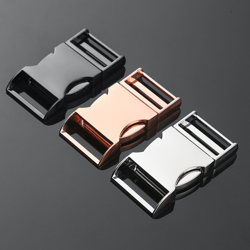 Wholesale Metal Quick Release Buckles For Bags Hardware Zinc Alloy Dog Pet Collar Fast Side Release Buckles