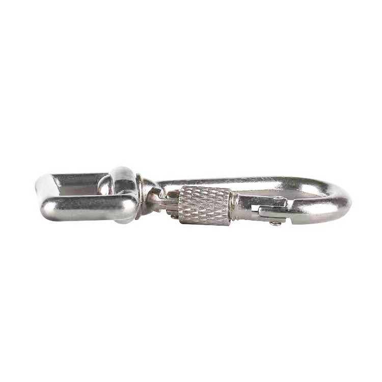 C703S2H1-4 Wholesale Low Price Sales Promotion Keychain Heavy Duty 4KN Aluminum Alloy Dog Pet Swivel Lock Carabiner