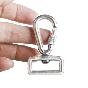 C703S2H1-4 Wholesale Low Price Sales Promotion Keychain Heavy Duty 4KN Aluminum Alloy Dog Pet Swivel Lock Carabiner