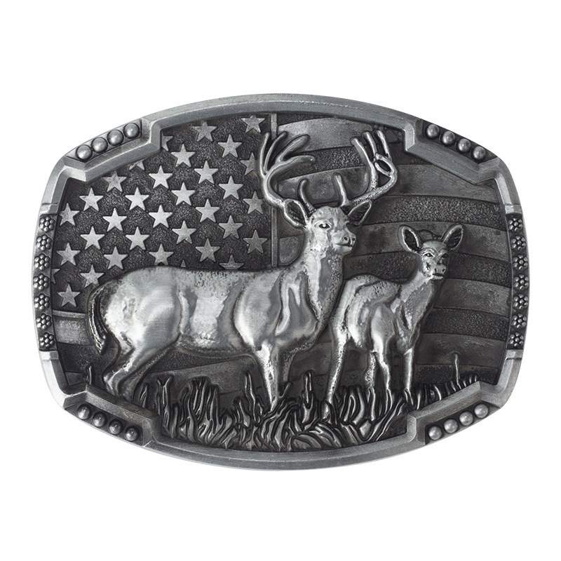 Manufacturer personalized belt buckles Wholesale Western Cowboy Luxury 40mm Zinc Alloy Metal Belt Buckles For Men