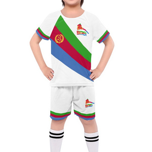 New Arrival Eritrea Football Jersey Set Wholesale Custom Breathable Kids Eritrean Football Uniform Soccer Children Football Suit