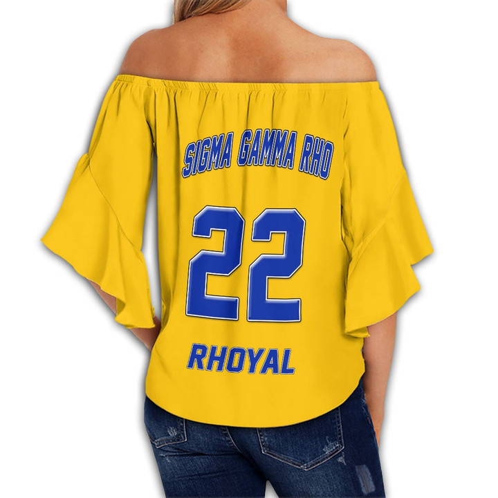 Newest Custom Sigma Gamma Rho Sorority Blue Blouse For Women Summer Fashion Blouse Bulk Ladies Chiffon Blouses & Shirts