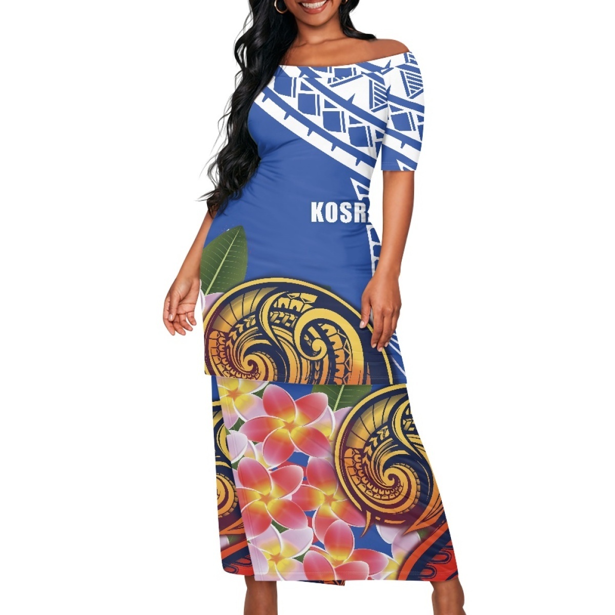 Kosrae Prom Dresses 2024 Evening Gowns Sexy Church Uniform Custom Women Two-piece Sets Puletasi Polynesian Traditional Dress