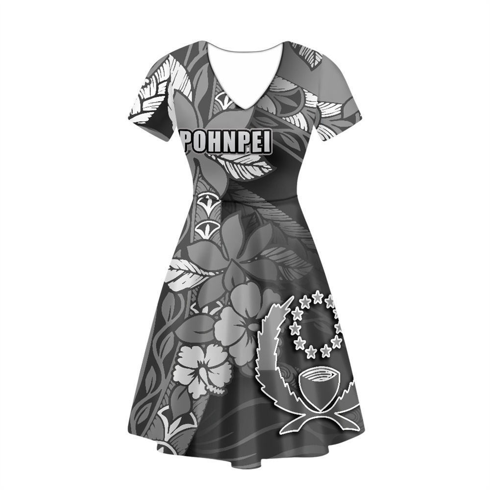 Designer Wholesale Fashion Polynesian Tribal Dress Summer Pohnpei Custom Logo Party Casual Dresses Women Sexy Vintage Clothing