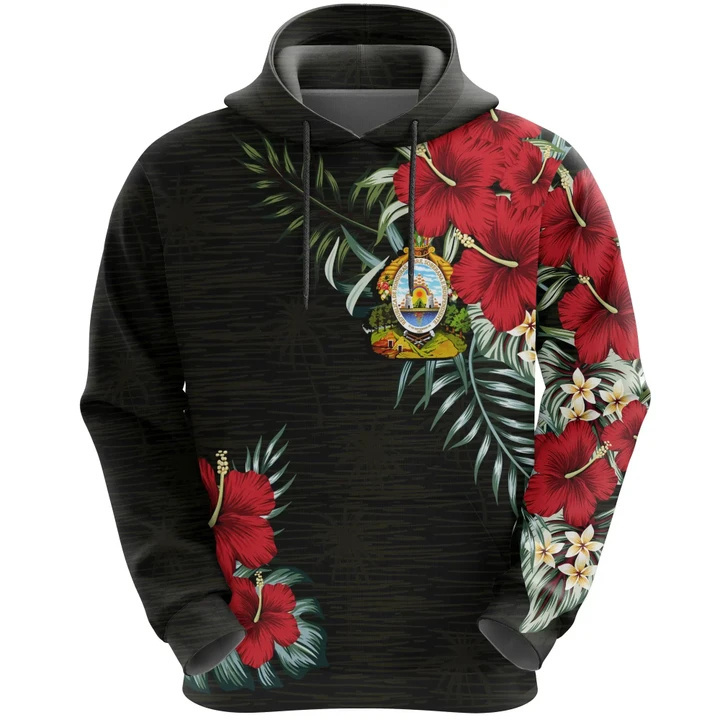 Honduras Hoodie Wholesale Unisex Hoodies Manufacturer Custom Polynesian Hibiscus Men's Hoodies Sweatshirts Pullover High Quality