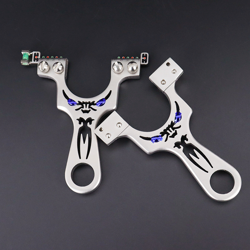 JW-135 Wholesale stainless steel hunting slingshot outdoor metal shooting slingshot