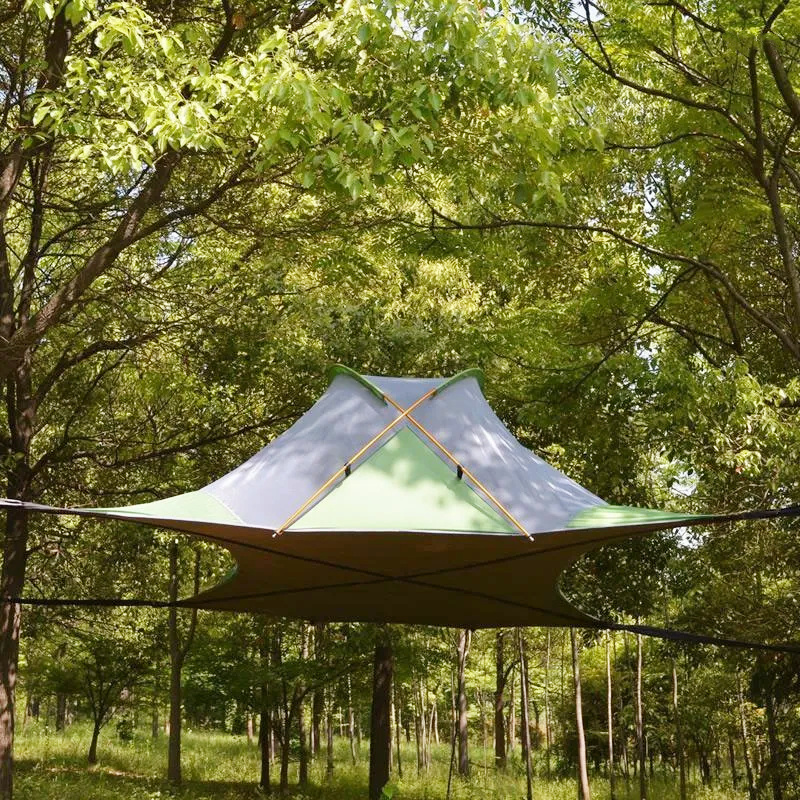 JWM-007 Outdoor portable waterproof hiking tent mosquito net hanging hammock tent bed 2 person camping hanging tree tent