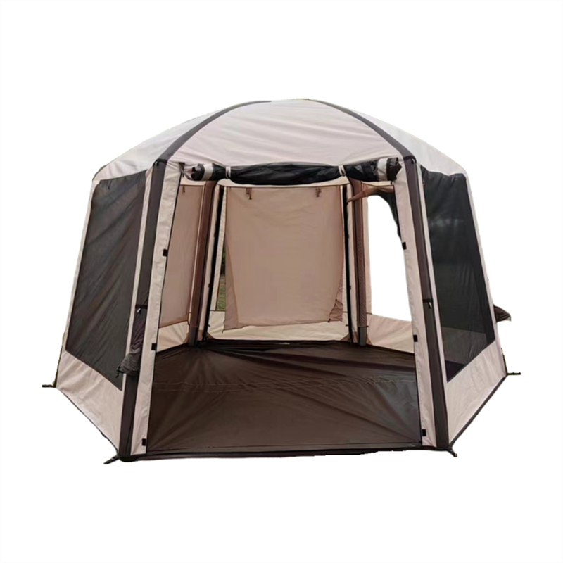 JWF-236 Rainproof hexagonal air tent camping outdoor big space inflatable shelter tent