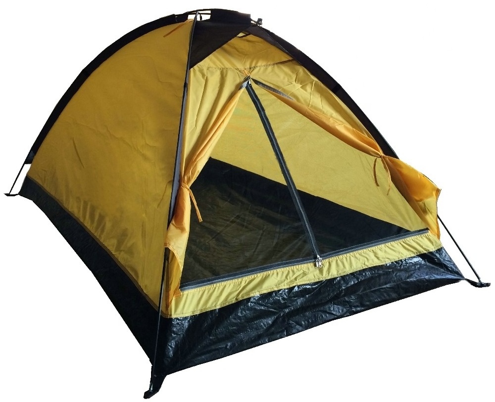 JWF-063 China camping supplies waterproof single layer 2 people mosquito easy camp tents outdoor