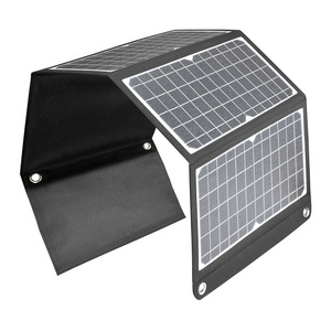 JWN-008 High Quality Portable 30W Solar Charger panel folding Solar Panel for camping