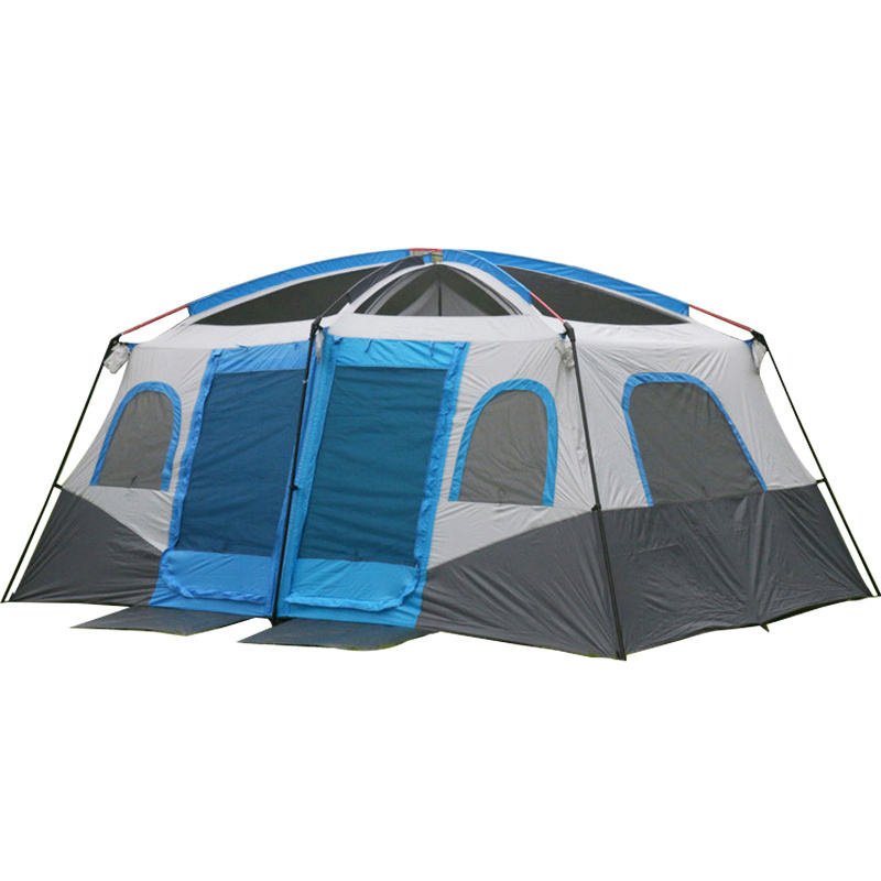 JWF-201 Outdoor 2 bedroom tourist house tent multi person camping large space garden party tents