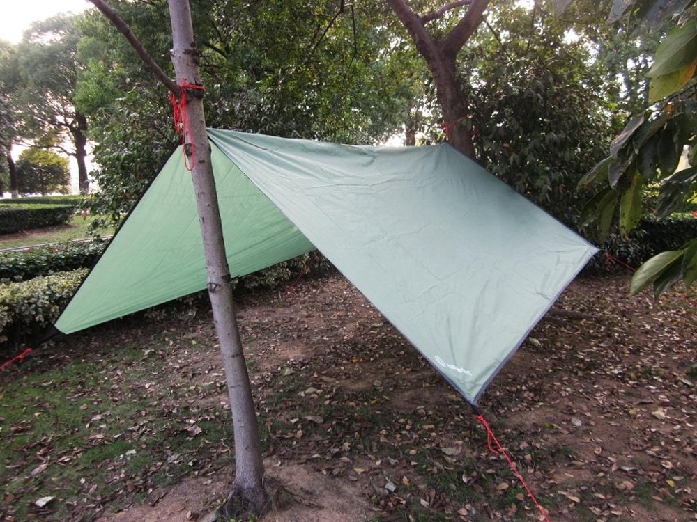 JWF-090 Hot Selling camping Garden tarp foldable Sun shelter Hammock rain fly tent tarp