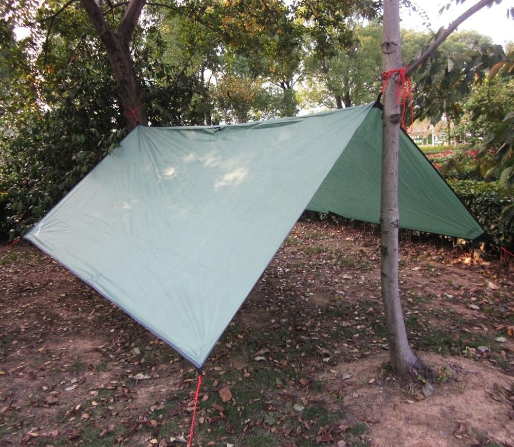 JWF-090 Hot Selling camping Garden tarp foldable Sun shelter Hammock rain fly tent tarp