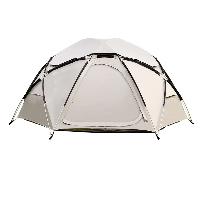 JWF-124 Factory customized outdoor luxury aluminum frame camping tent glamping  dome tent half sphere party tent