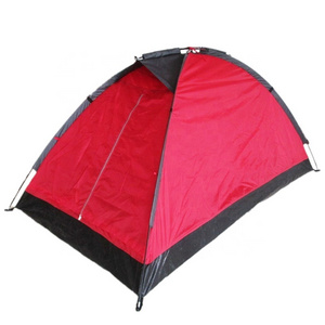 JWF-063 China camping supplies waterproof single layer 2 people mosquito easy camp tents outdoor