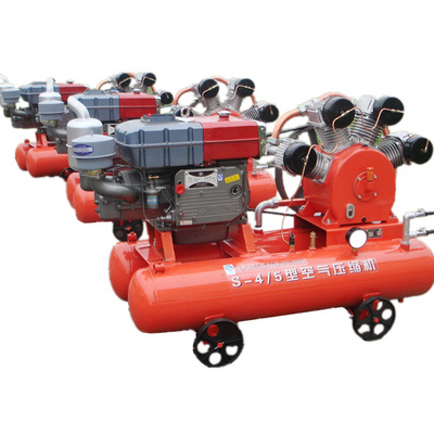 Portable 18.5kw industrial air compressor SF 4.0-5 4 cylinders diesel engine mining air compressor