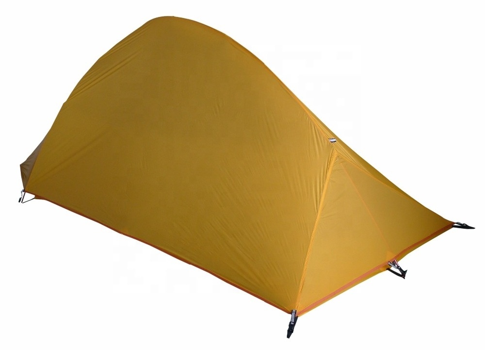 JWJ-052 Outdoor Ultralight hiking tent 1-2 person camping aluminium pole mosquito net tent