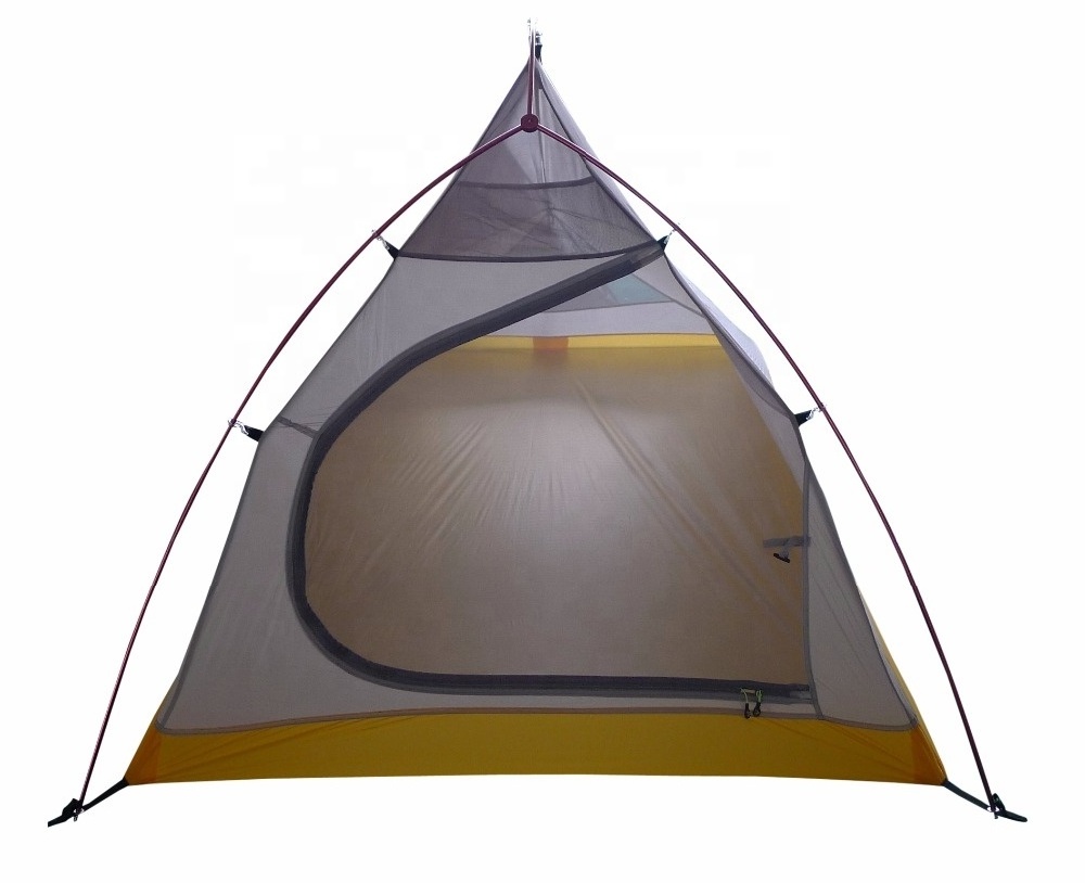 JWJ-052 Outdoor Ultralight hiking tent 1-2 person camping aluminium pole mosquito net tent