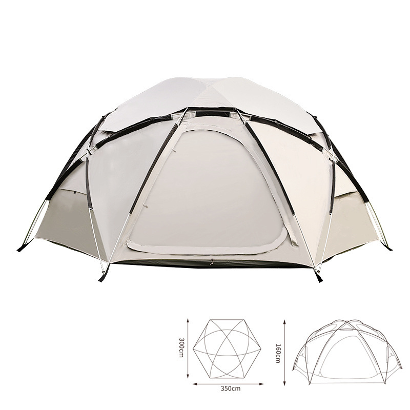 JWF-124 Factory customized outdoor luxury aluminum frame camping tent glamping  dome tent half sphere party tent