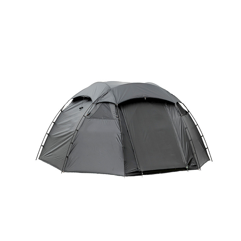 JWF-104 High quality family outdoor luxury black spherical camping tents with canopy large half ball tent