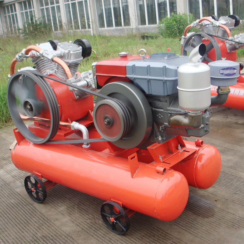 Portable 18.5kw industrial air compressor SF 4.0-5 4 cylinders diesel engine mining air compressor