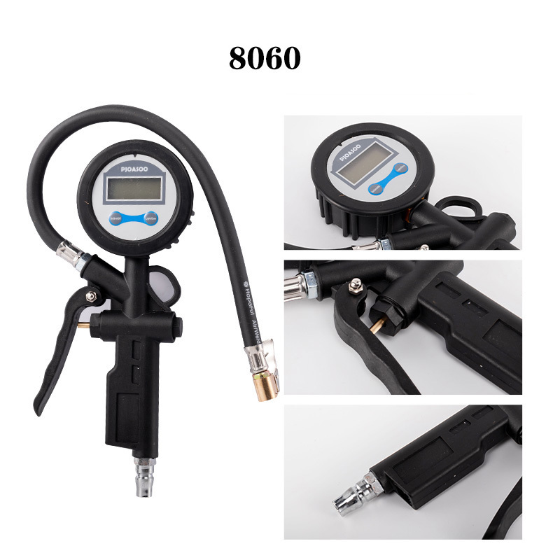 JRS Digital Car Tire Air Inflator With Pressure Gauge high quality LCD Screen tire pressure gague