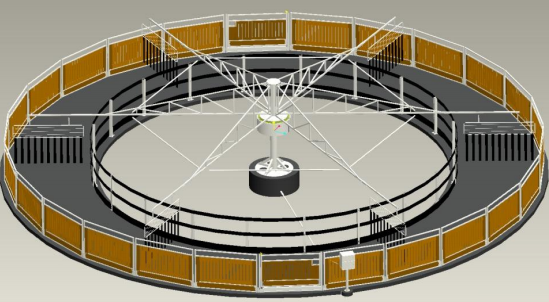 Round Horse Walkers of 10 12 15 16 18 Exerciser Left turning Right turning and Automatic Step-less Speed Control