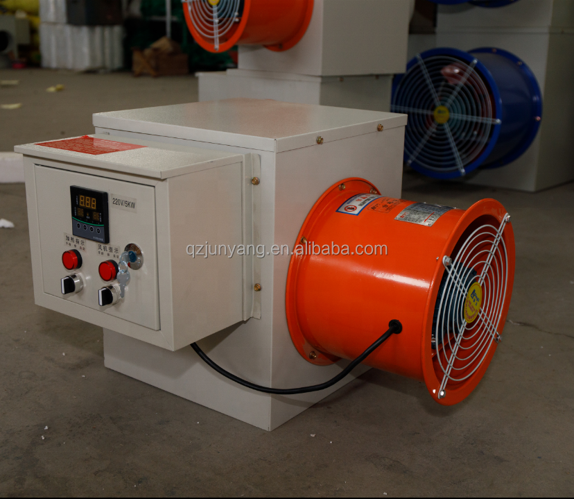 Electricity air heater coil Fan heaters air duct heaters for Factory,warehouse,poultry house,greenhouse etc