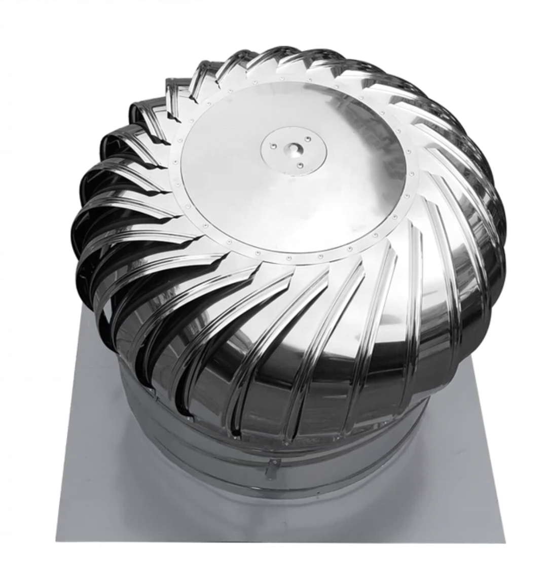 No Power Roof Turboventilator Wind Turbine Ventilator Stainless Steel zero energy roof turbine air ventilator