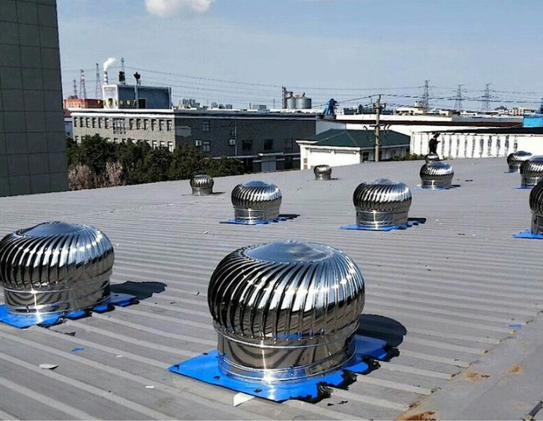 Whirlybird Industrial Stainless Steel Nopower Roof Wind Drive Turbine Ventilation