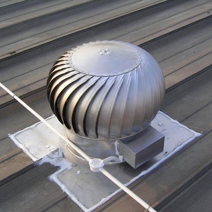 Whirlybird Industrial Stainless Steel Nopower Roof Wind Drive Turbine Ventilation