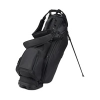 Retractable Height PLAYEAGLE Golf Gun Bag Contain Half Set Golf Clubs Leather Vessel Golf Stand Bags Outdoors Bag For Men