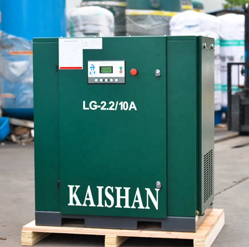 Factory direct sales kaishan 15kw oil less LG screw air compressor low noise machine