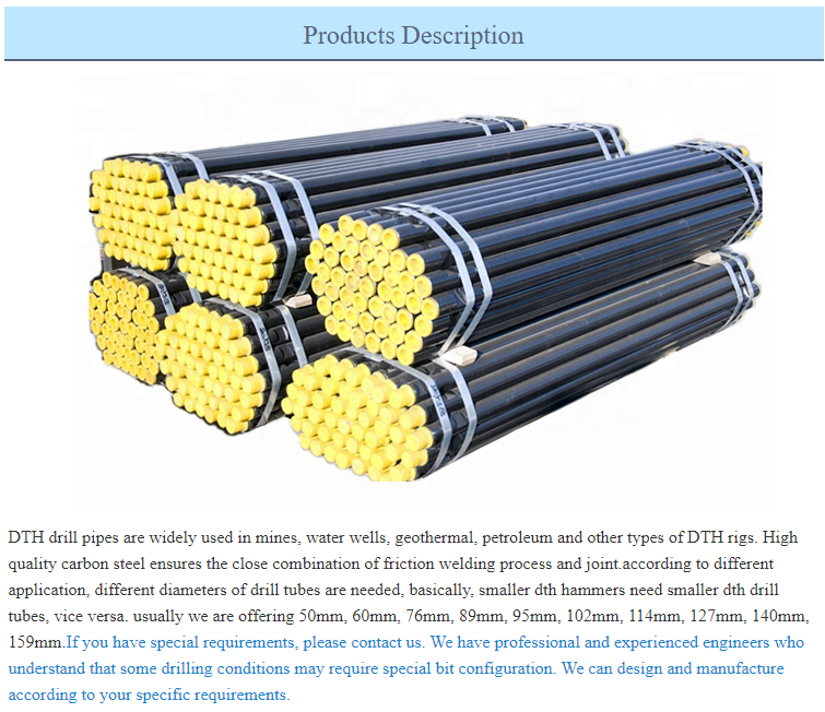 42mm 35 Inch Rod Well Drill Pipe For Sale