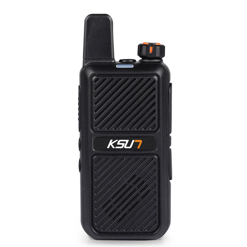 KSUN Mini Walkie-talkie Handheld Wireless Intercom High Power UHF Two Way Radio Transmitter Rechargeable Walkie Talkie