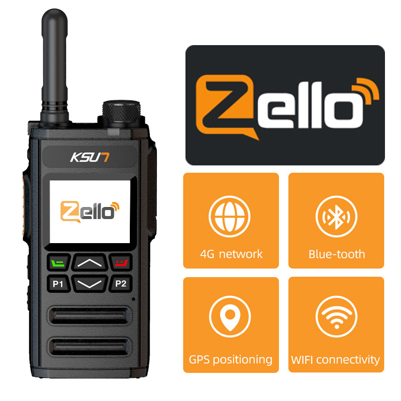 KSUN New ZL35 sim card poc radio walkie-talkie GPS mobile phone 4g lte global zello radio walkie talkie