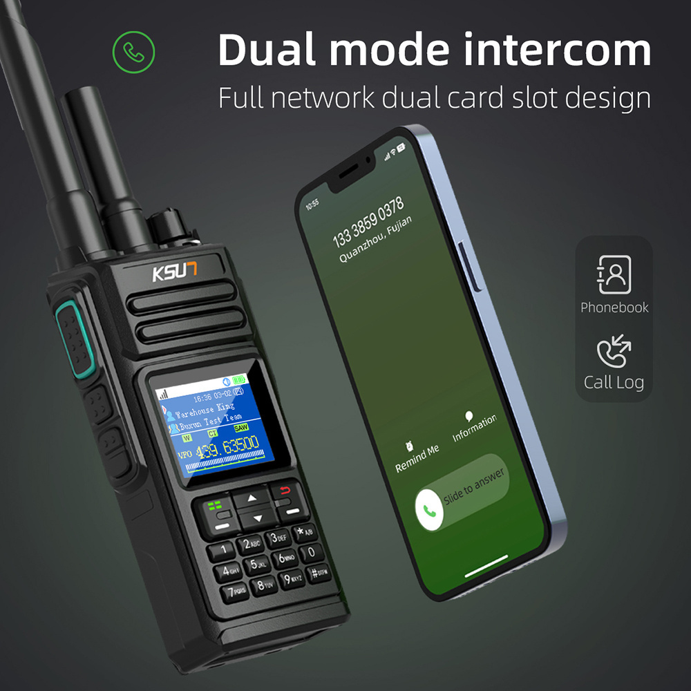 KSUT CT67P 10W 200 mile 100 km Long Range GPS IP68 Radio POC Network Analog Dual Mode Relay Function SIM Card Walkie Talkie