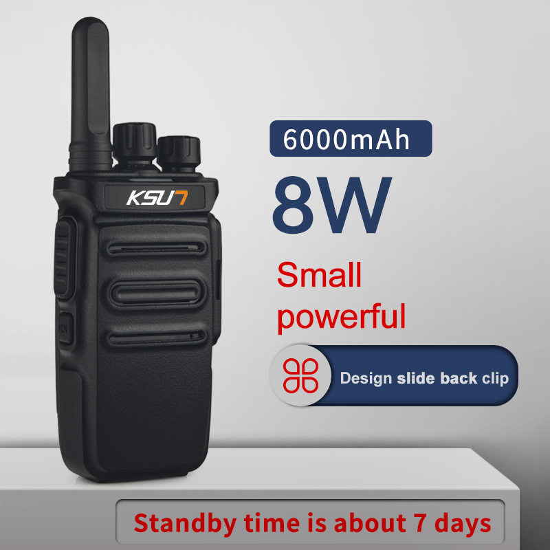 KSUNTFSI Mini Handheld Two Way Radio Small UHF Transmitter Receiver Waterproof HF Radios Scanner Long Range Walkie Talkie