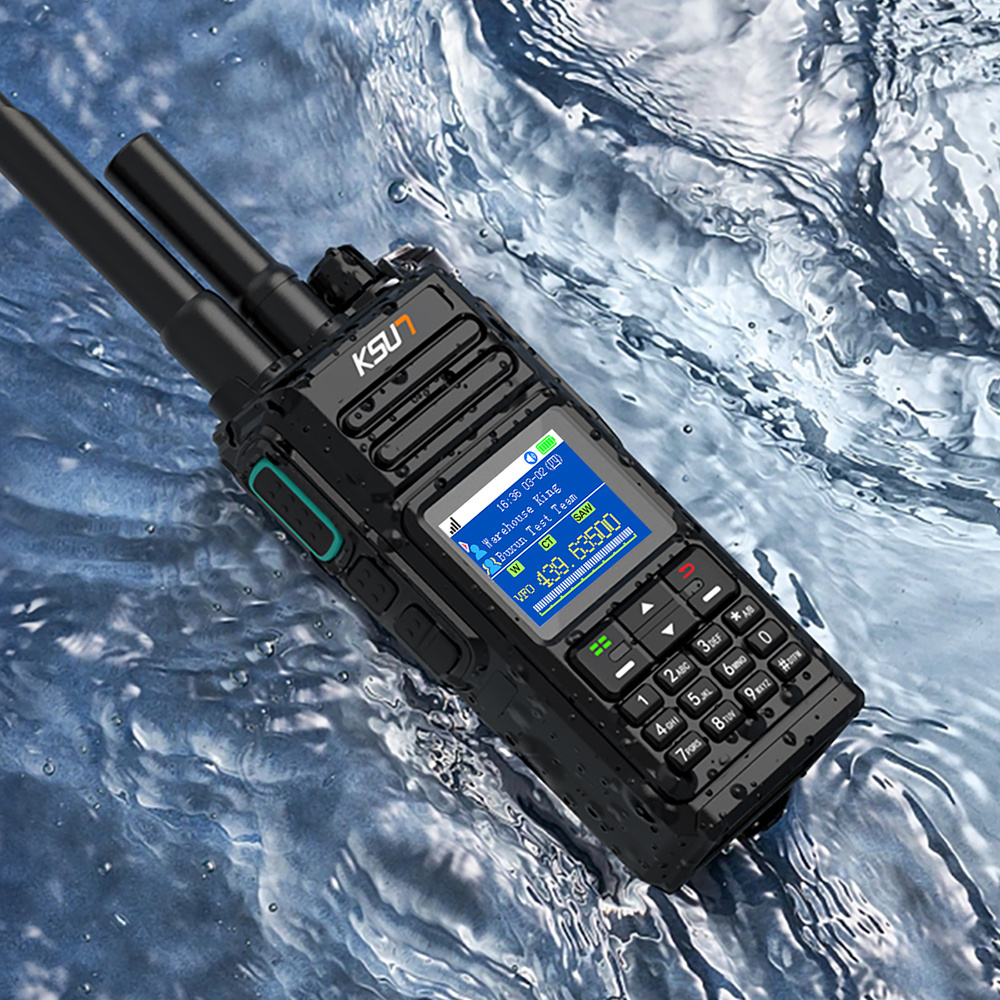 KSUT CT67P 10W 200 mile 100 km Long Range GPS IP68 Radio POC Network Analog Dual Mode Relay Function SIM Card Walkie Talkie