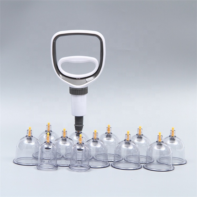 Wholesale 100PCS/BOX Plastic AS Wet Hijama cupping Cups massage suction therapy tool vacuum cupping set