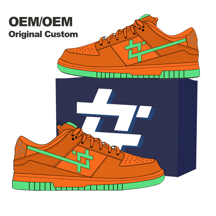 Customize Logo Men Blank Zapatos De Hombre Manufacturer Basketball Custom Sb Low High Cut Casual Leather Sneakers Custom Shoes