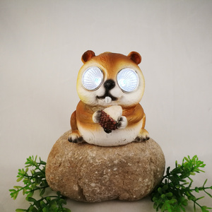 outdoor decor solar light resin animal statue ,hedgehog statue sculpture resin animal solar led light