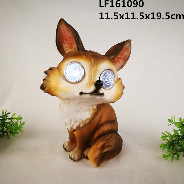 outdoor decor solar light resin animal statue ,hedgehog statue sculpture resin animal solar led light